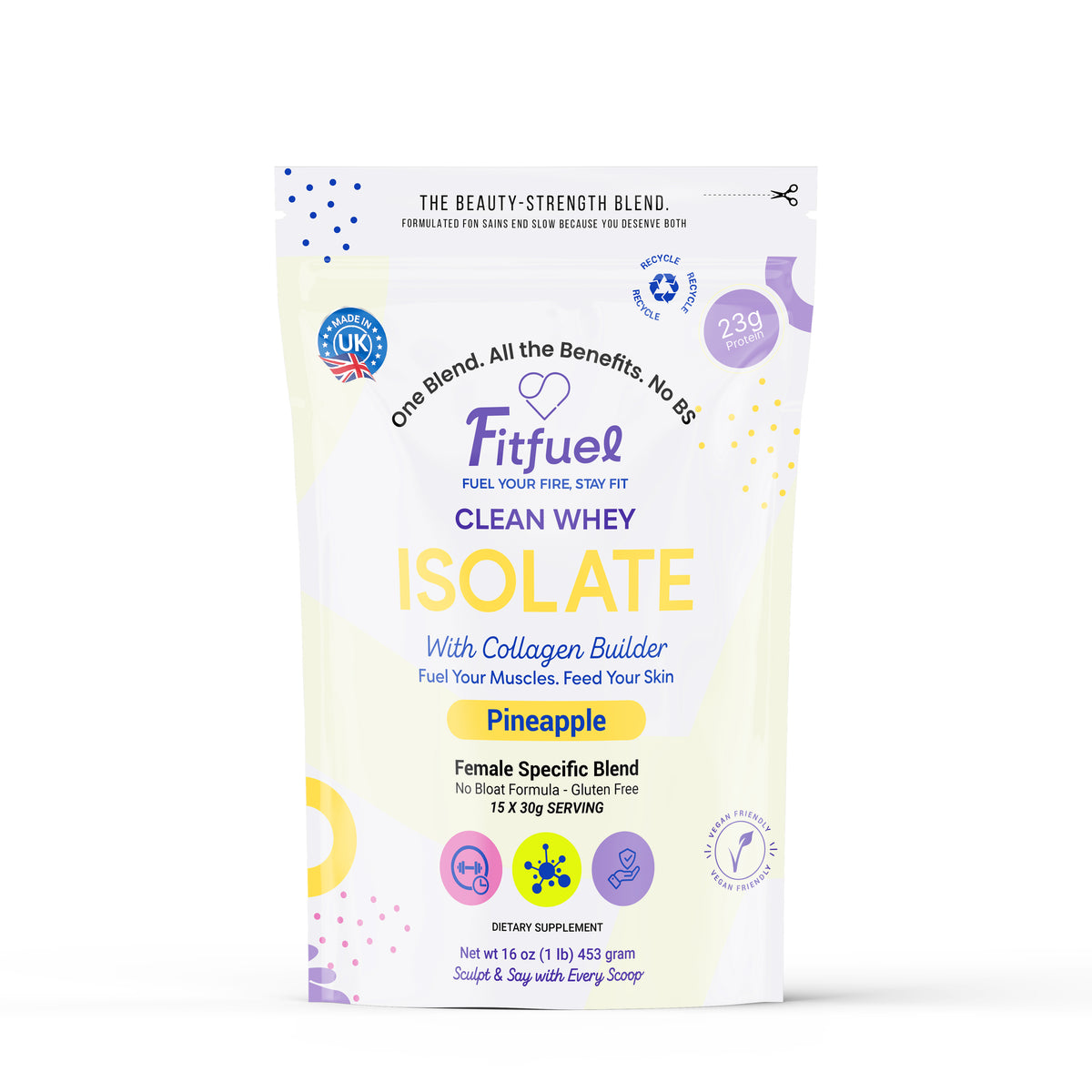 Fitfuel Isolate Clean Whey Protein - Pineapple