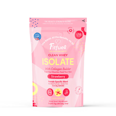 Fitfuel Isolate Clean Whey Protein - Strawberry