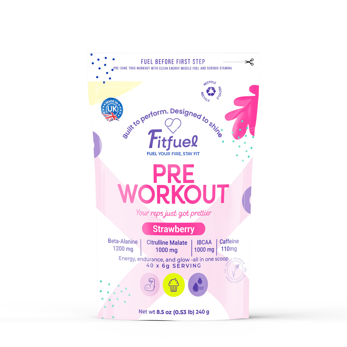 Fitfuel Pre-Workout - Strawberry